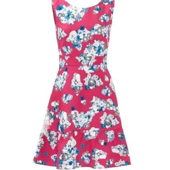 Diane von Furstenberg Topanga Floating
Flowers A-Line Dress, Pink, Size 8 NWOT - Picture 3 of 6
